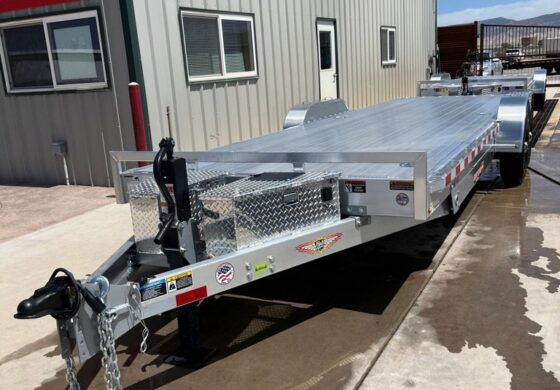 82″X24′ ALUMINUM POWER TILT TRAILER 14K