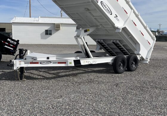 83″x16′ HIGH SIDE DUMP TANDEM 14K SCISSOR BUMPER PULL