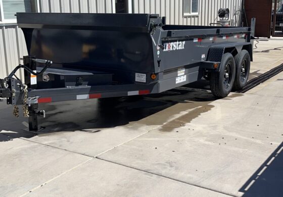 83″X14′ DUMP 7K/14K TANDEM AXLES GRAY