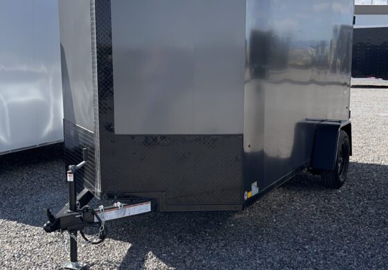 6X12 ENCLOSED RAMP AND SIDE DOOR 3500K SINGLE BUMPER PULL