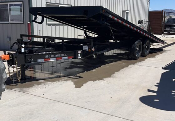 102″X22′ CARHAULER POWER TILT DECKOVER 7K/14K TANDEM AXLES BLACK