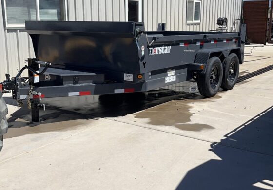 83″X14′ DUMP 7K/14K TANDEM AXLES GRAY