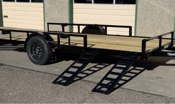 2025 Friesen SA358314 14′ Ramp Gate Utility Trailer