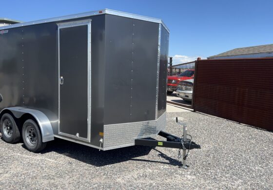 7X12 WELLS CARGO ENCLOSED TANDEM 3500/7K RAMP DOOR ESCAPE DOOR