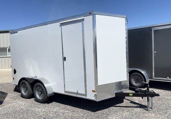 7X14 WELLS CARGO ENCLOSED  TANDEM 3500/7K W/ RAMP DOOR AND ESCAPE DOOR